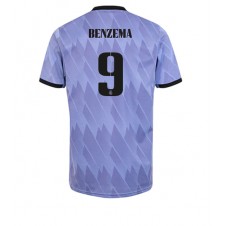 Real Madrid Karim Benzema #9 Bortatröja 2022-23 Korta ärmar